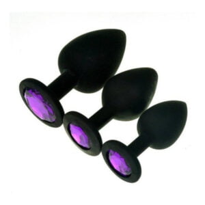 PLUG ANAL SILICONA STRASS DILATADOR  – CHICO