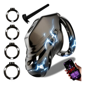 Jaula De Castidad Pene Con App Wifi Shock Elect A Distancia