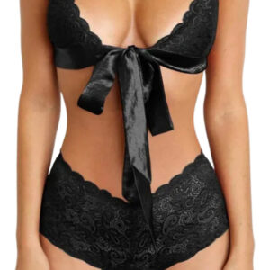 Conjunto Bralette Y Tanga Cola Less Be Suave Sensual S147