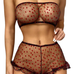 Conjunto Bralette Y Tanga Cola Less Be Suave Sensual W508