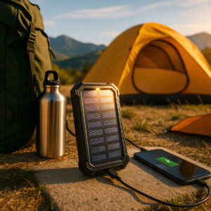 Cargador Portatil  Power Bank Cargador Batería  Panel Solar